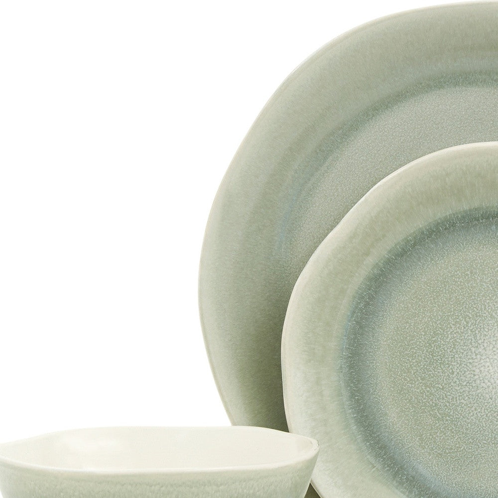 Sage 16-Piece Ceramic Set of 4 Dinnerware Set