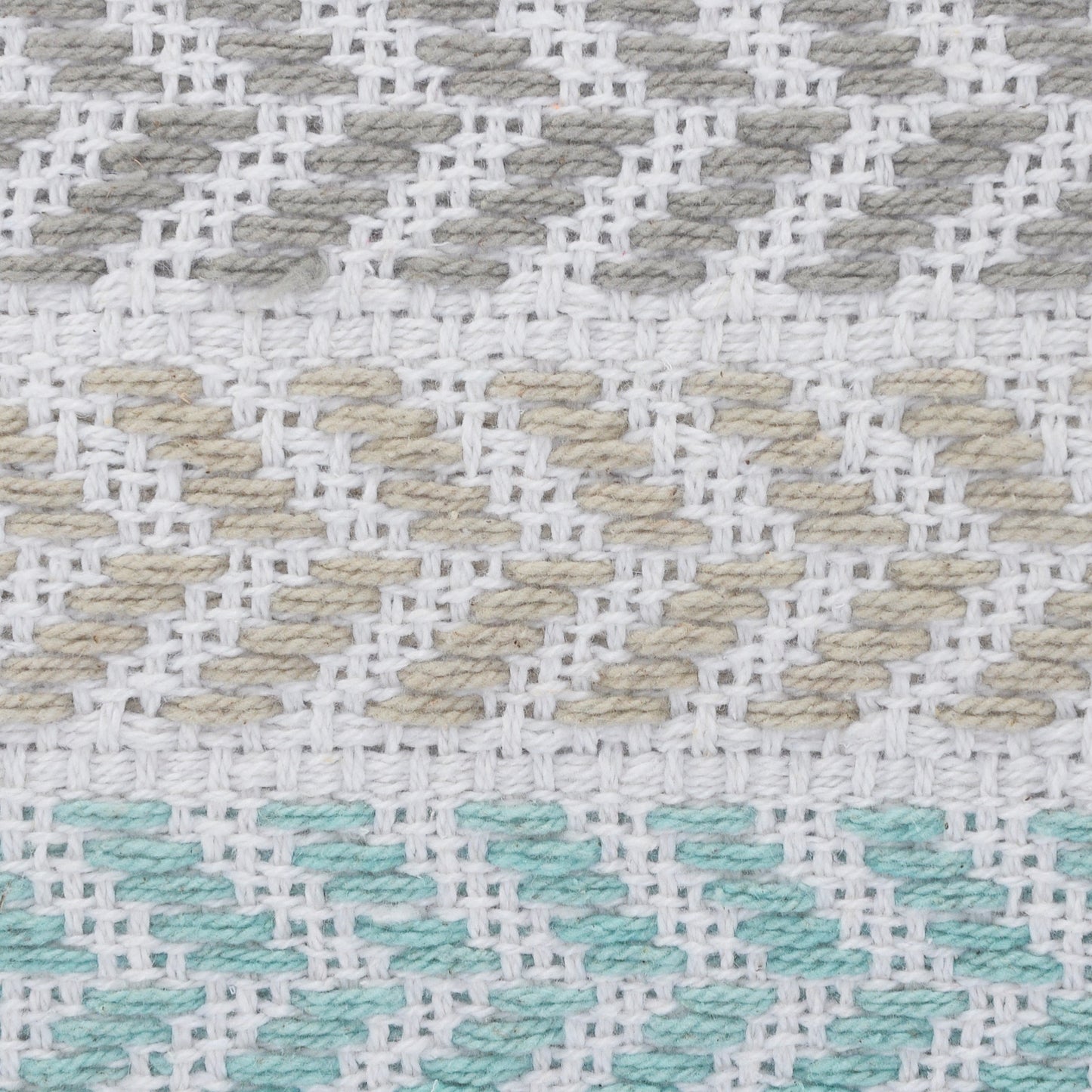 Blue Beach Chevron Cotton Pillow