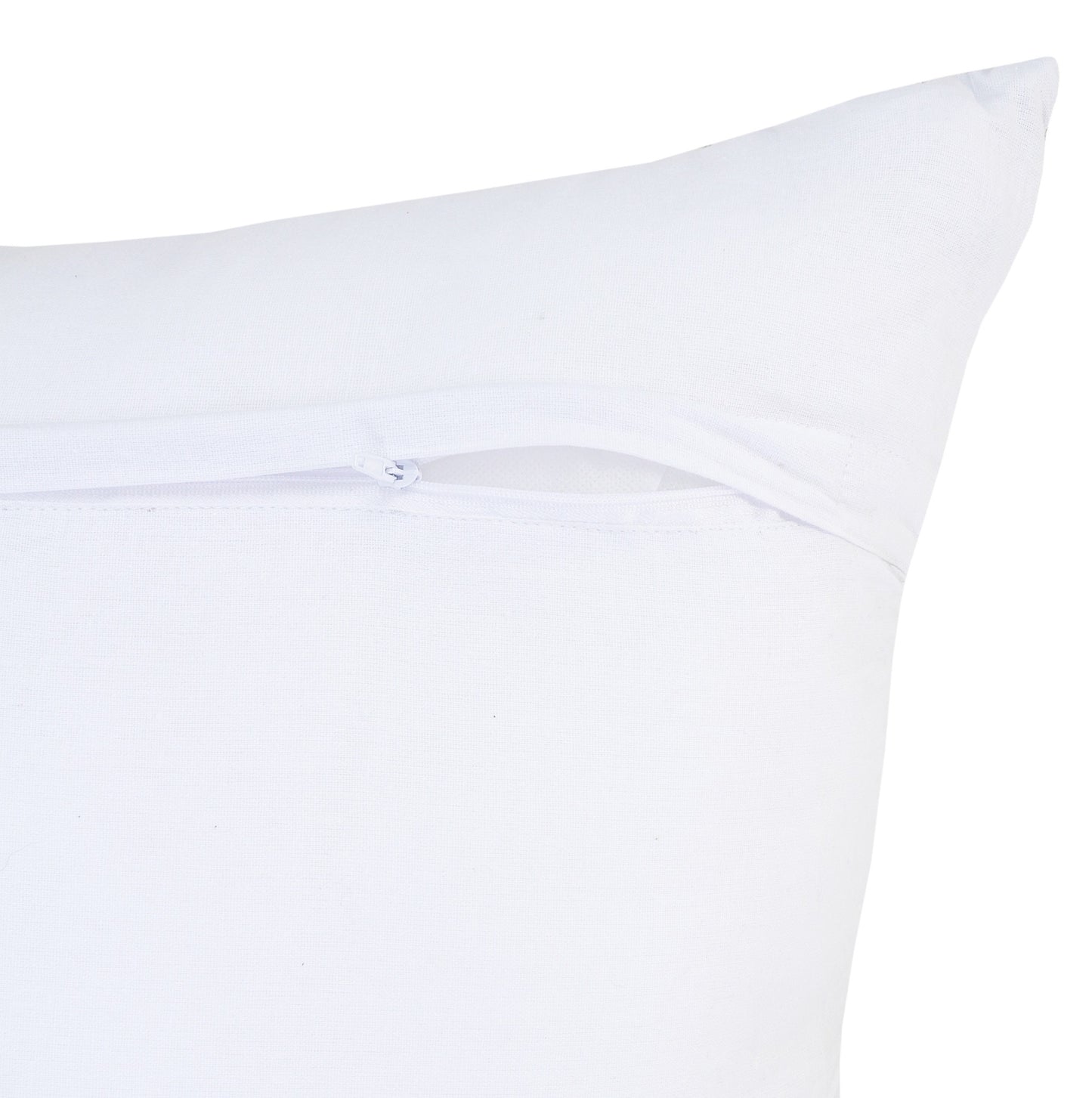 Blue Beach Chevron Cotton Pillow