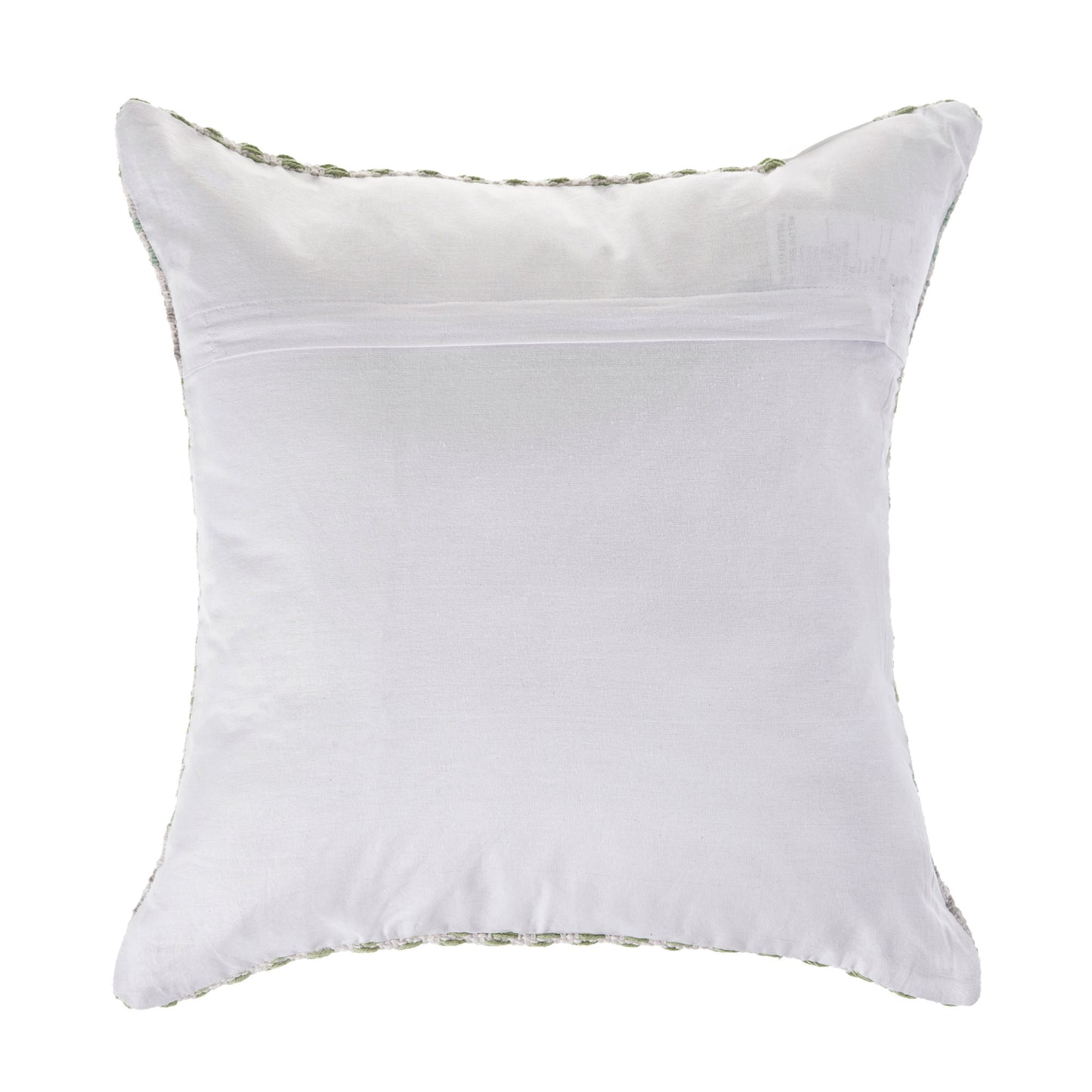 Green Beach Chevron Cotton Pillow