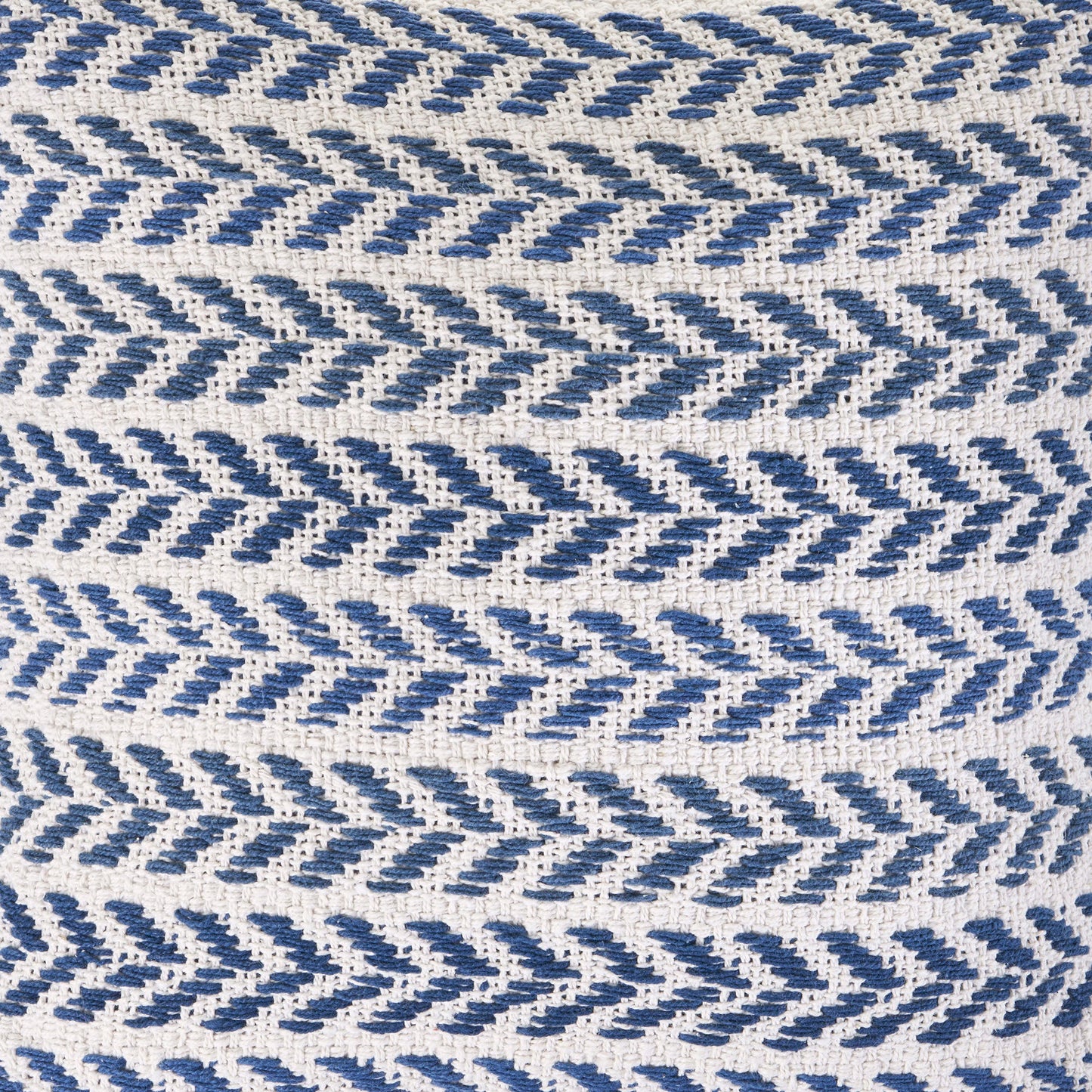 Blue Beach Chevron Cotton Pillow