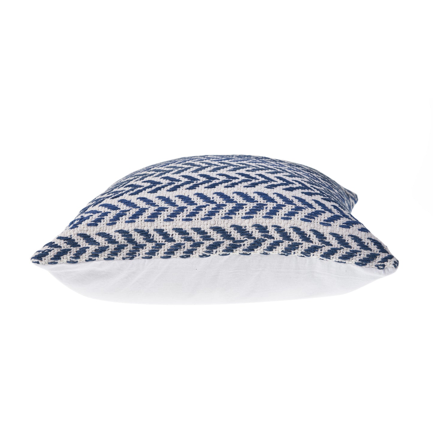 Blue Beach Chevron Cotton Pillow