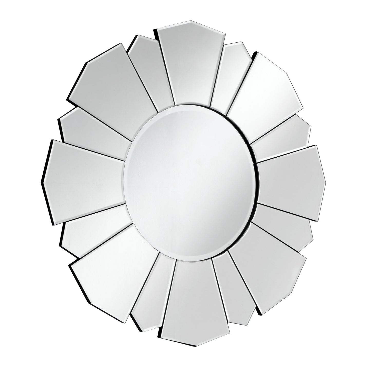 Clear Abstract Unframed Accent Mirror