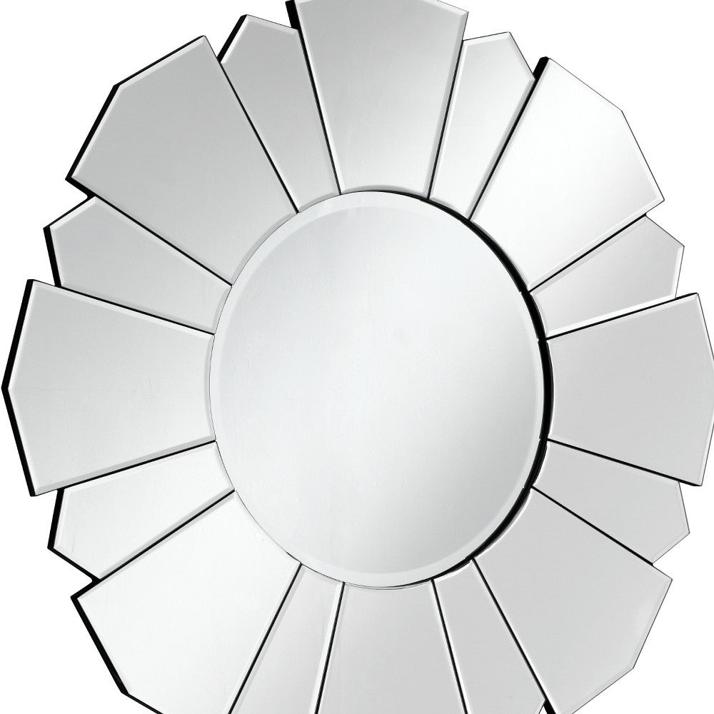 Clear Abstract Unframed Accent Mirror
