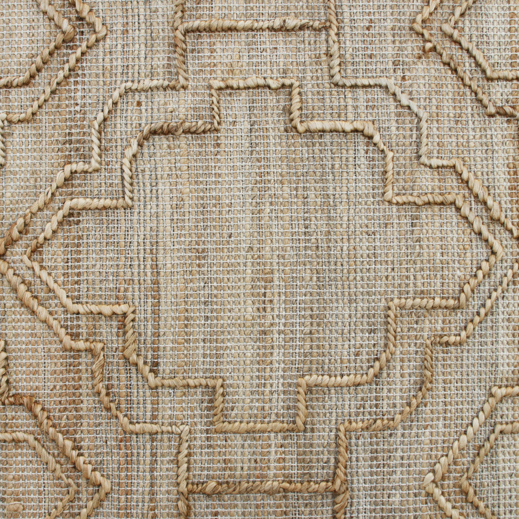 8 x 10 Brown Trellis Hand Woven Rug