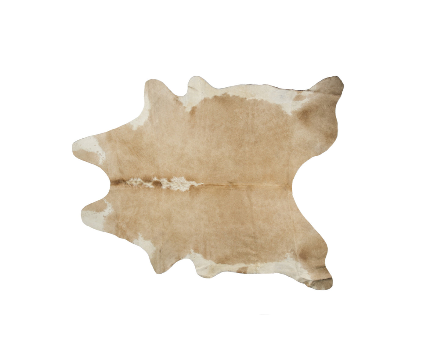 5 x 7 Brown & White Cowhide Hand Knotted Rug