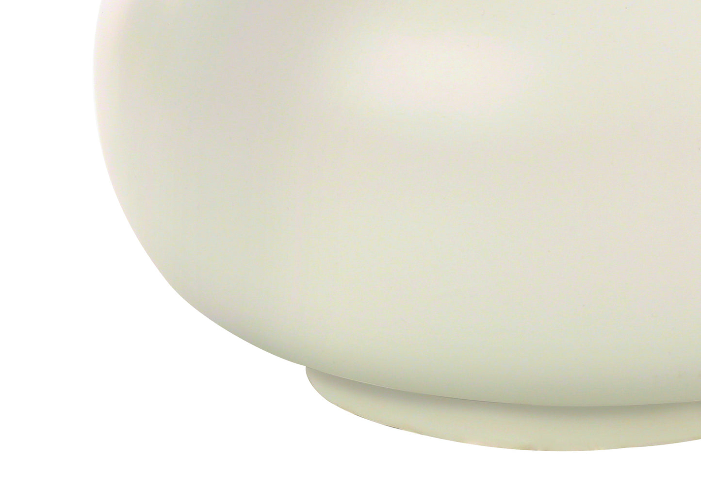 Cream Gourd Table Lamp w/ Shade