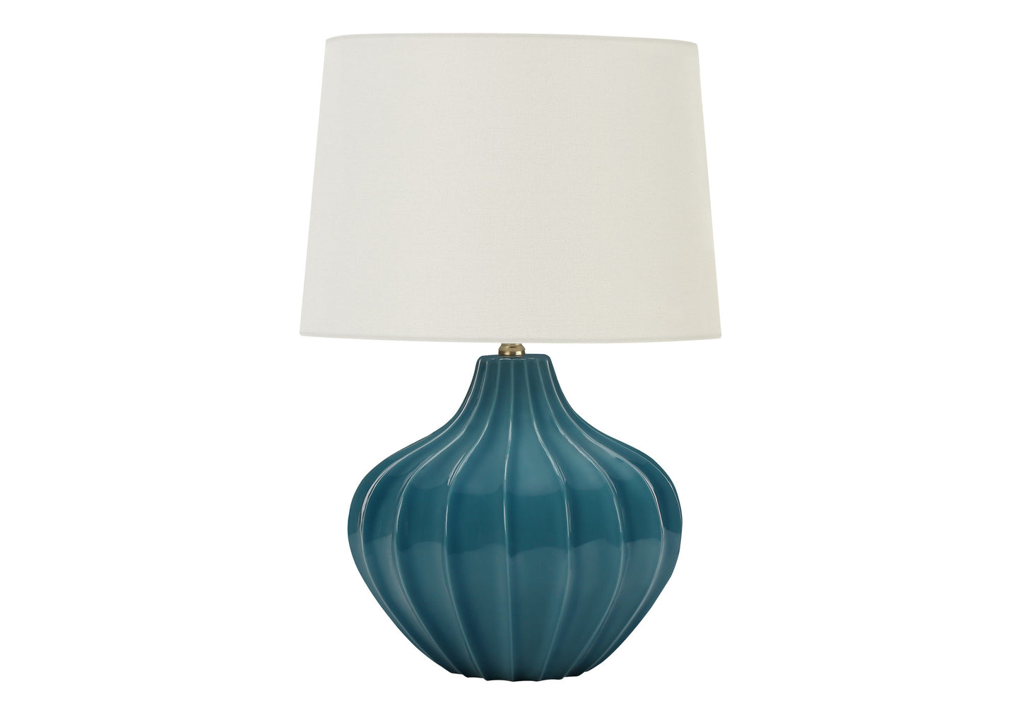 Blue Gourd Table Lamp w/ Shade