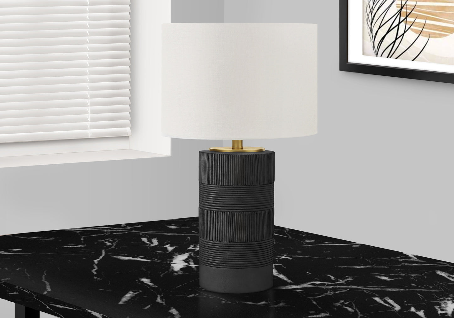 Black Table Lamp w/ Shade