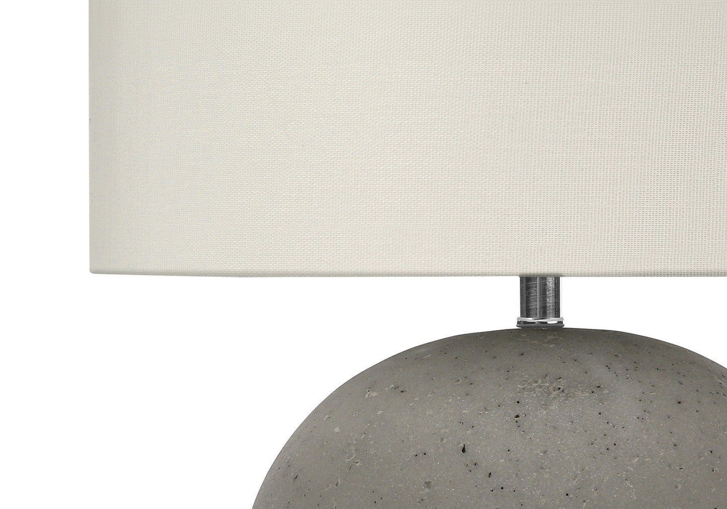 Gray Concrete Table Lamp w/ Shade