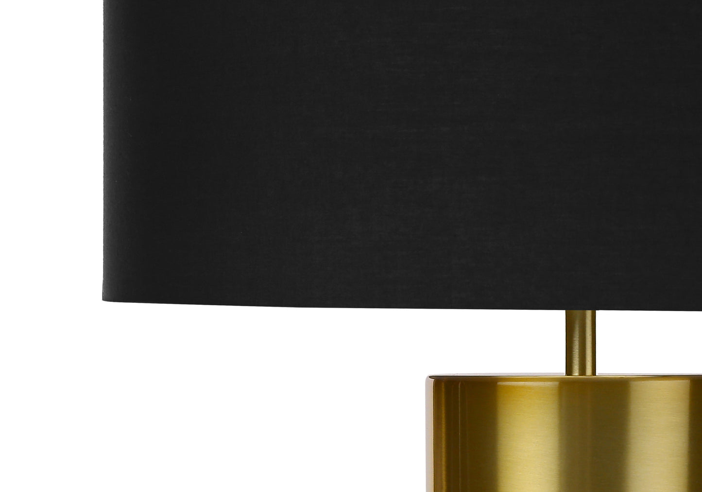Black & Gold Concrete Table Lamp w/ Shade