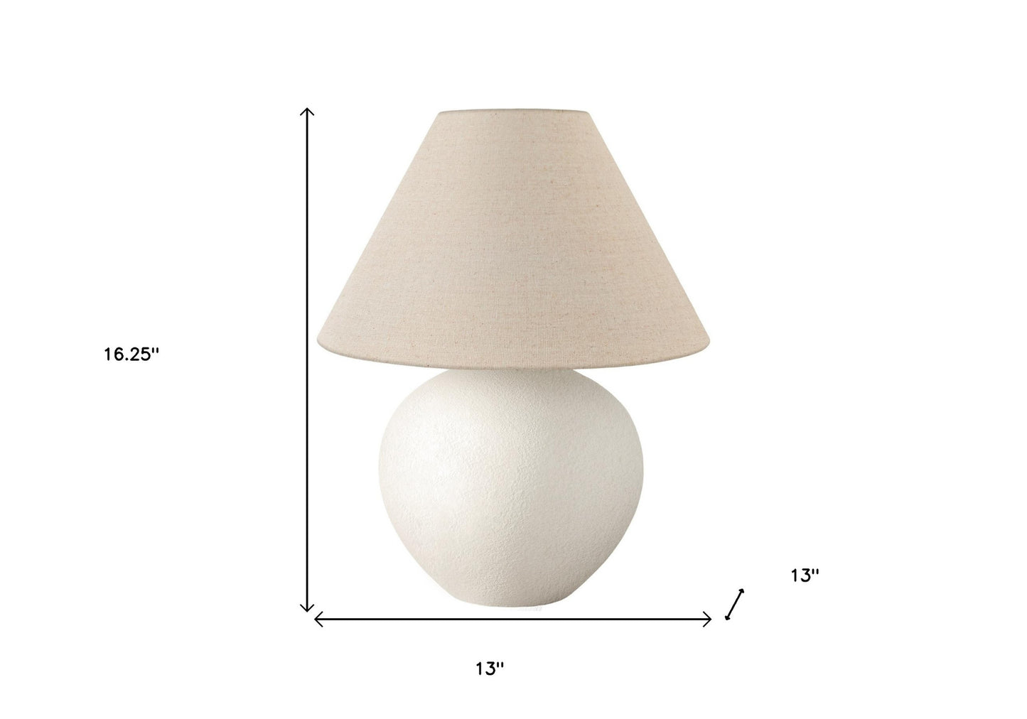 Cream Table Lamp w/ Shade