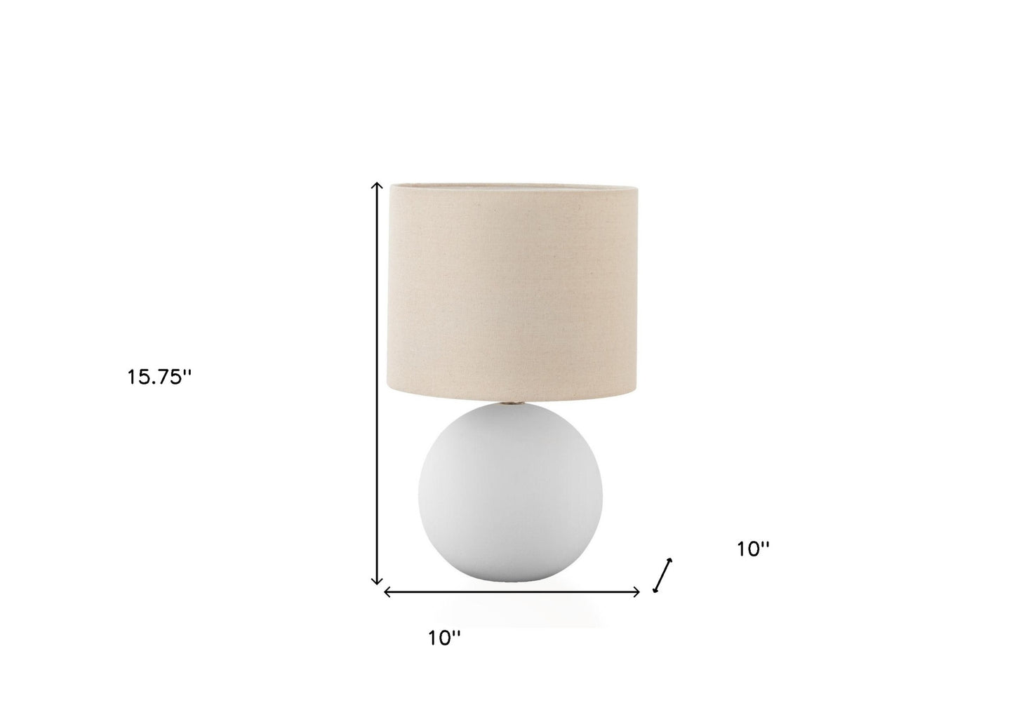 Cream Table Lamp w/ Shade