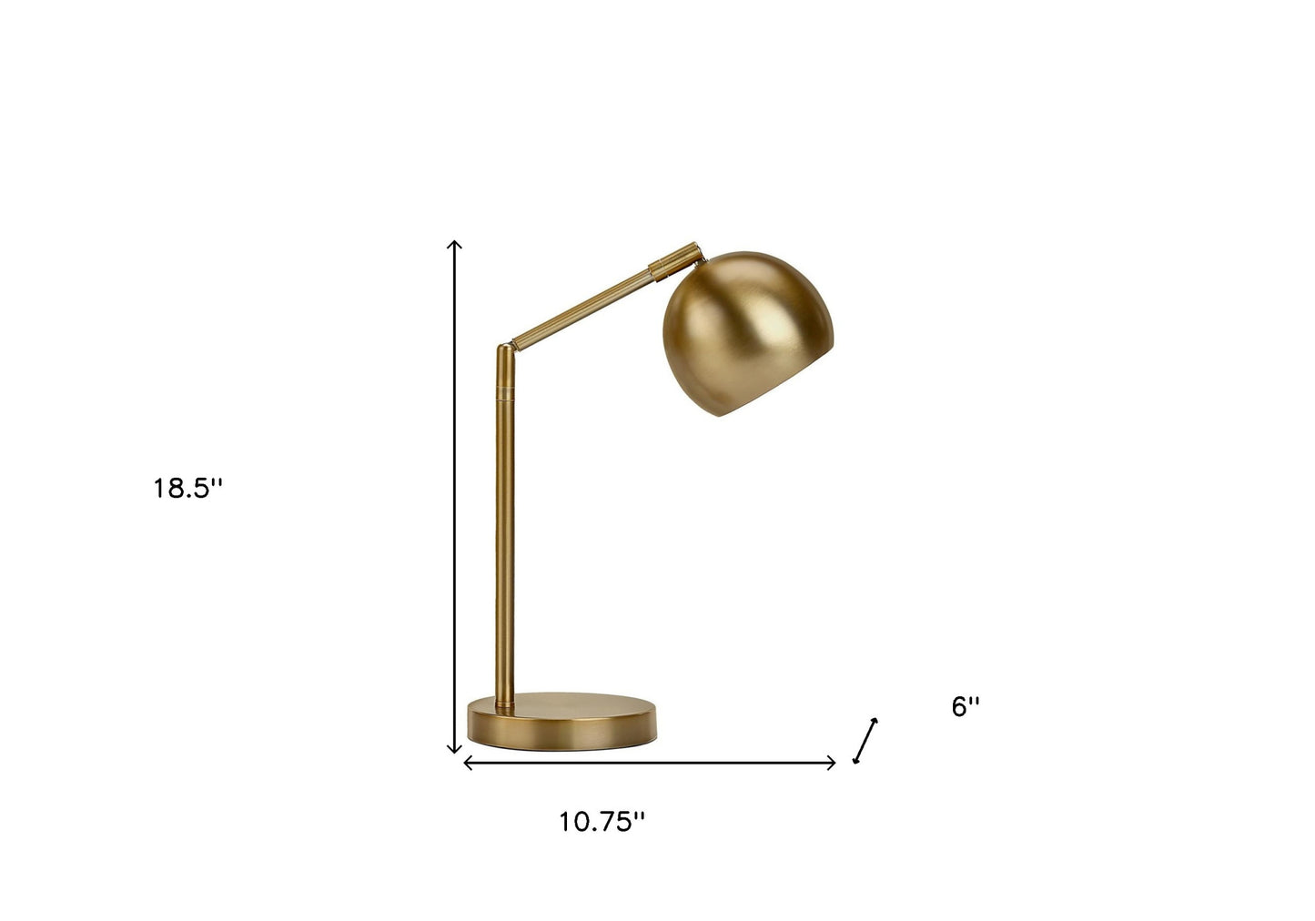 Gold Table Lamp w/ Shade