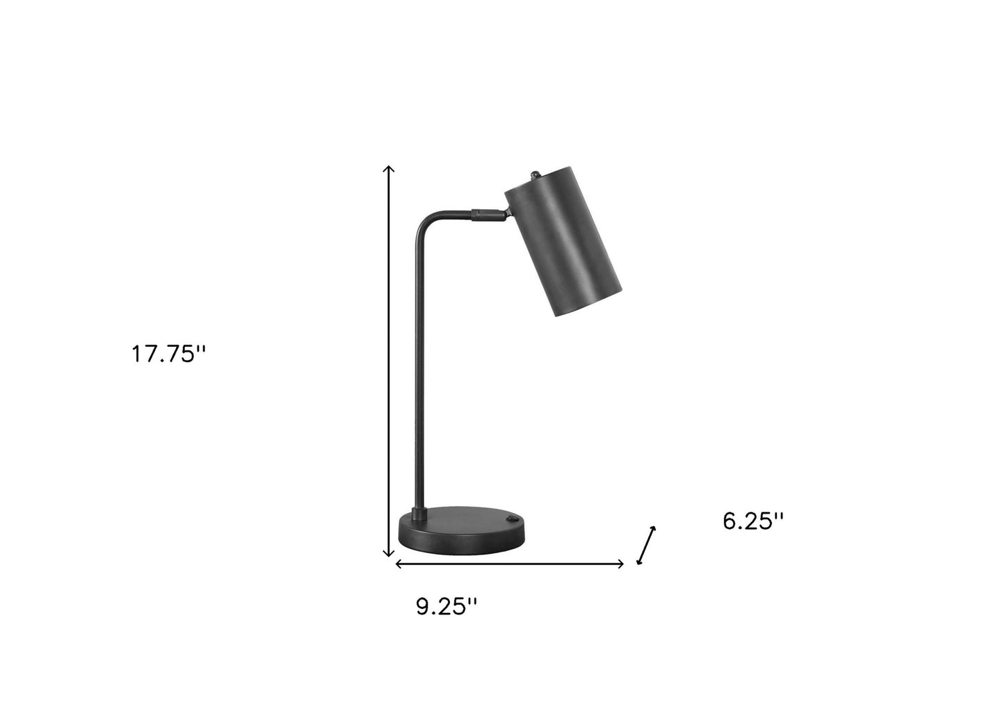 Gray Table Lamp w/ Gray Shade