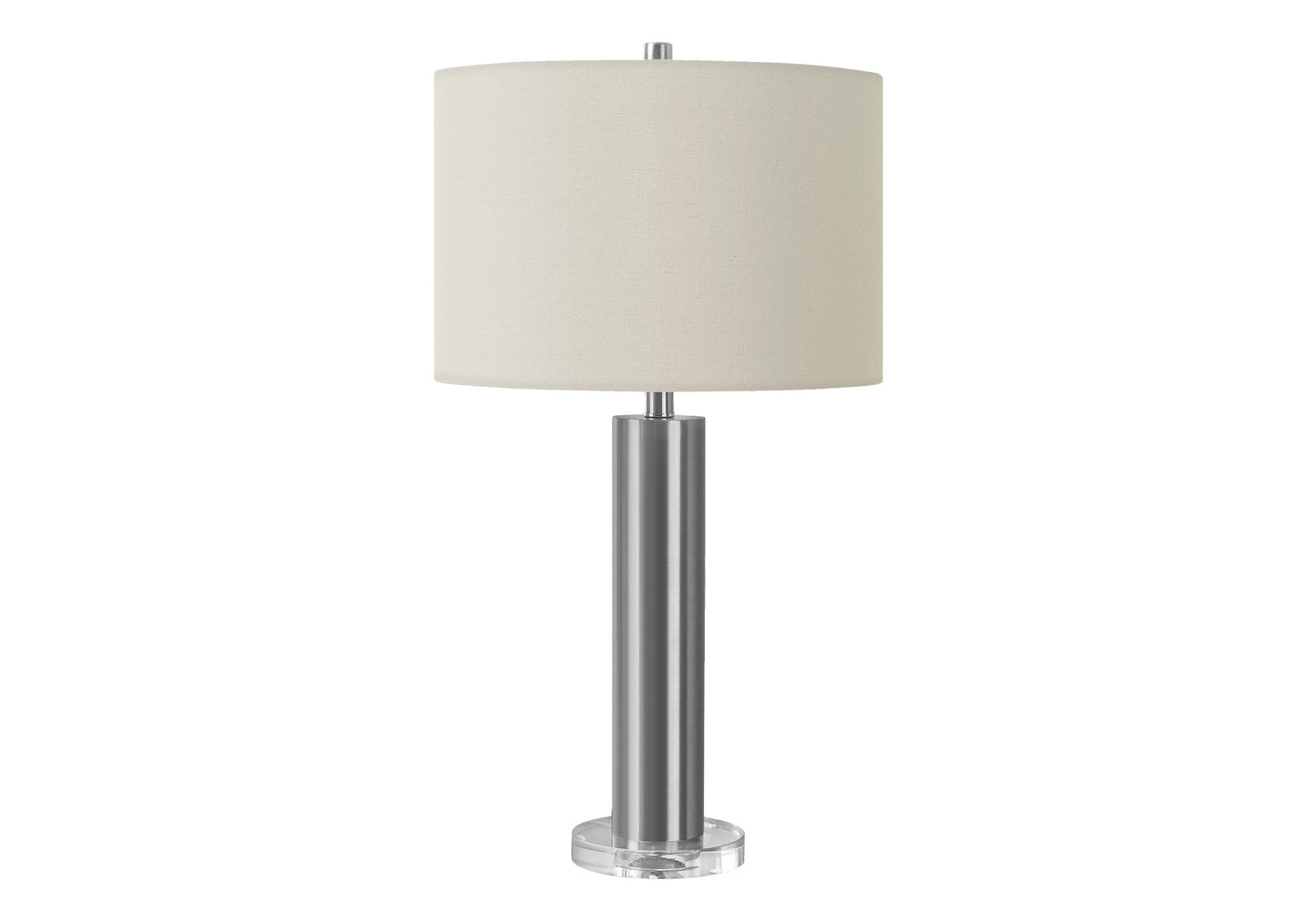 Silver Acrylic Table Lamp w/ Shade
