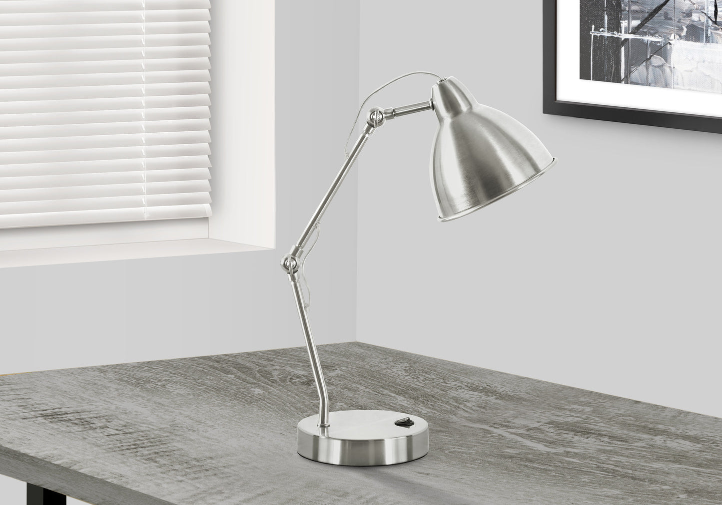 Nickel Table Lamp w/ Shade