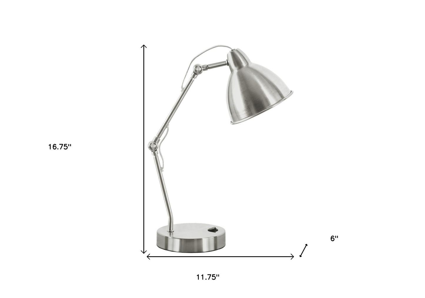 Nickel Table Lamp w/ Shade