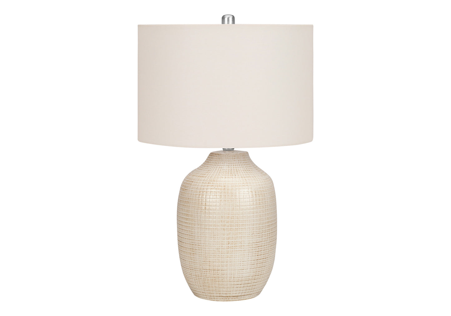 Cream Urn Table Lamp w/ Shade