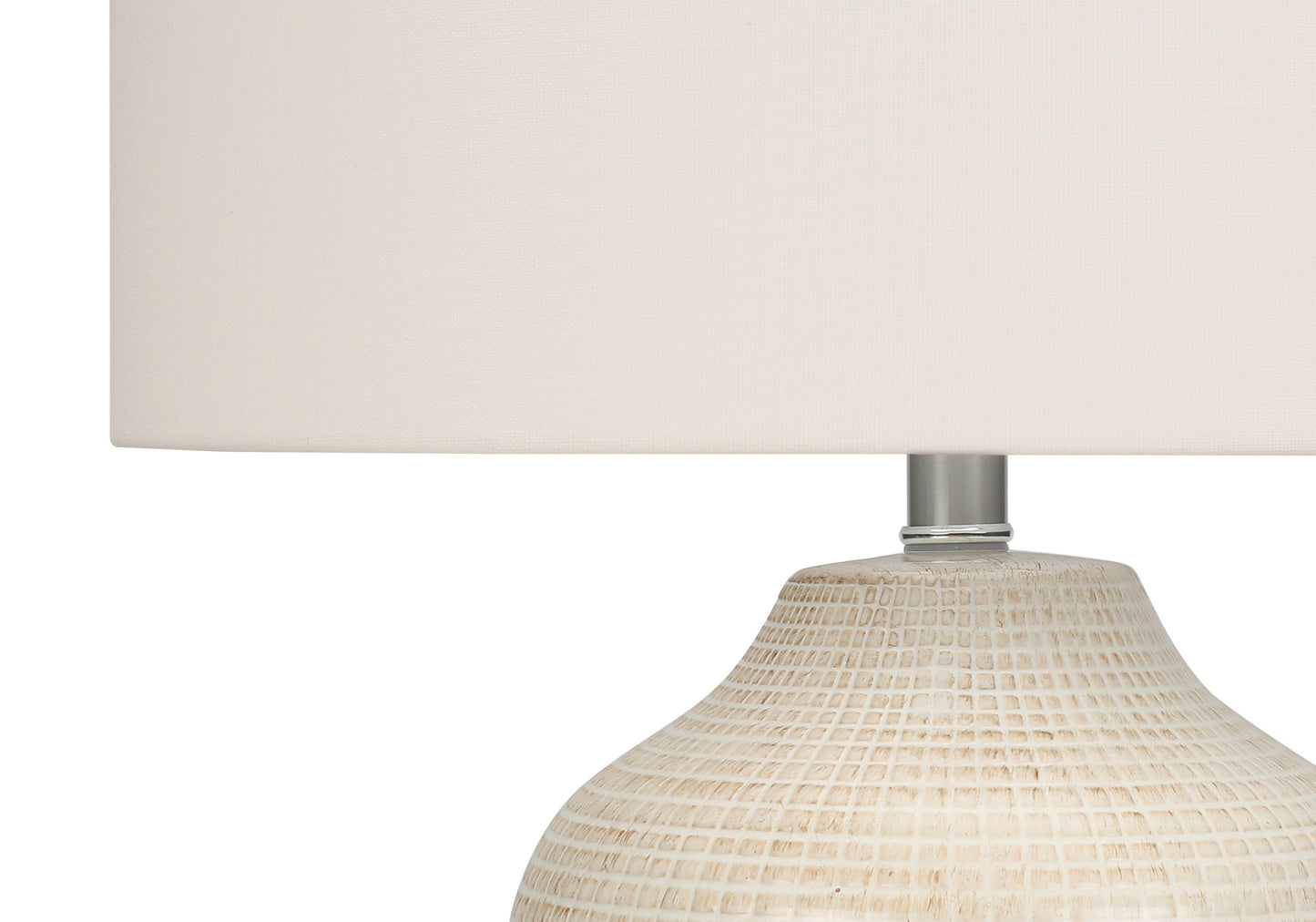 Cream Urn Table Lamp w/ Shade