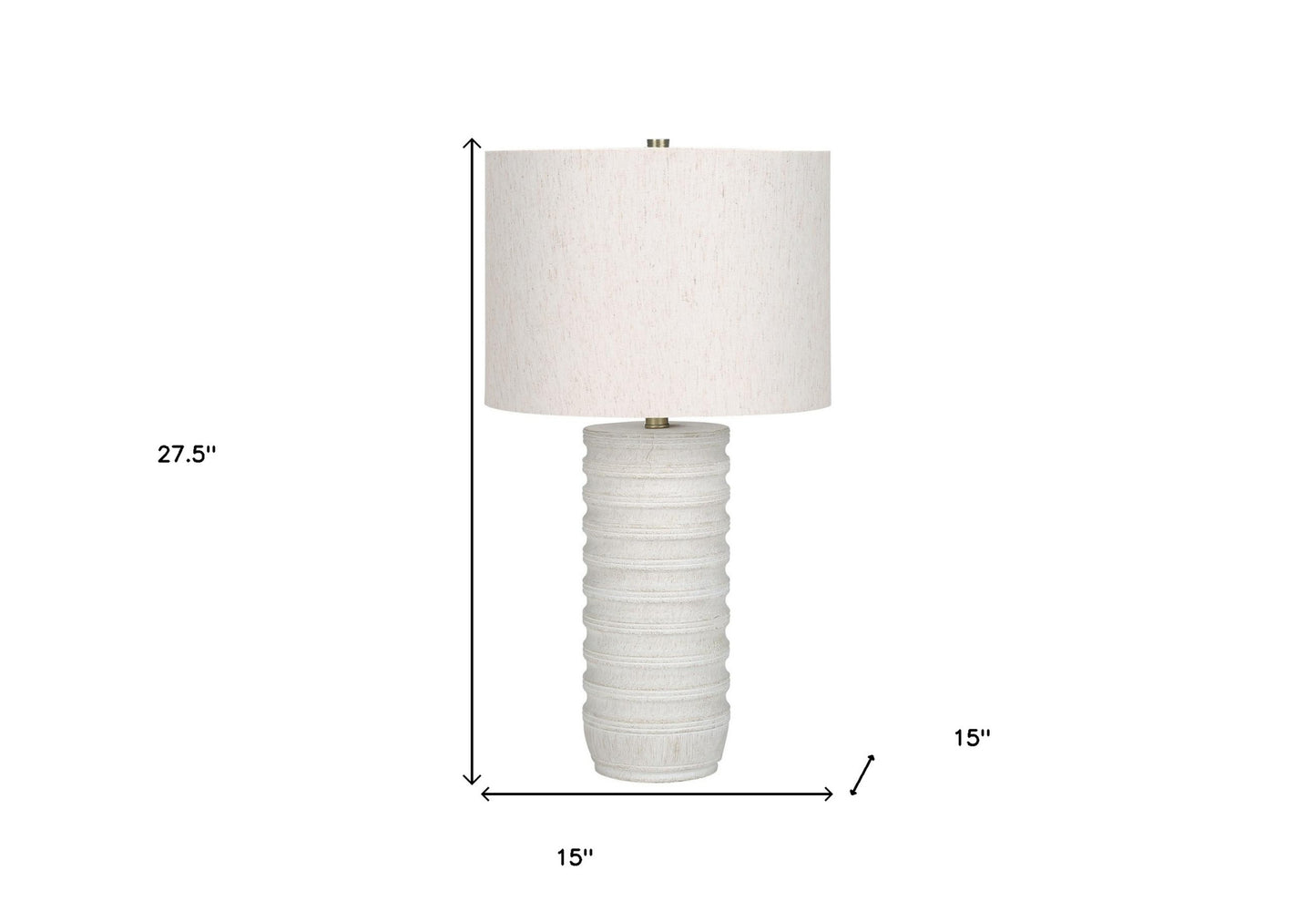 Cream Table Lamp w/ Shade