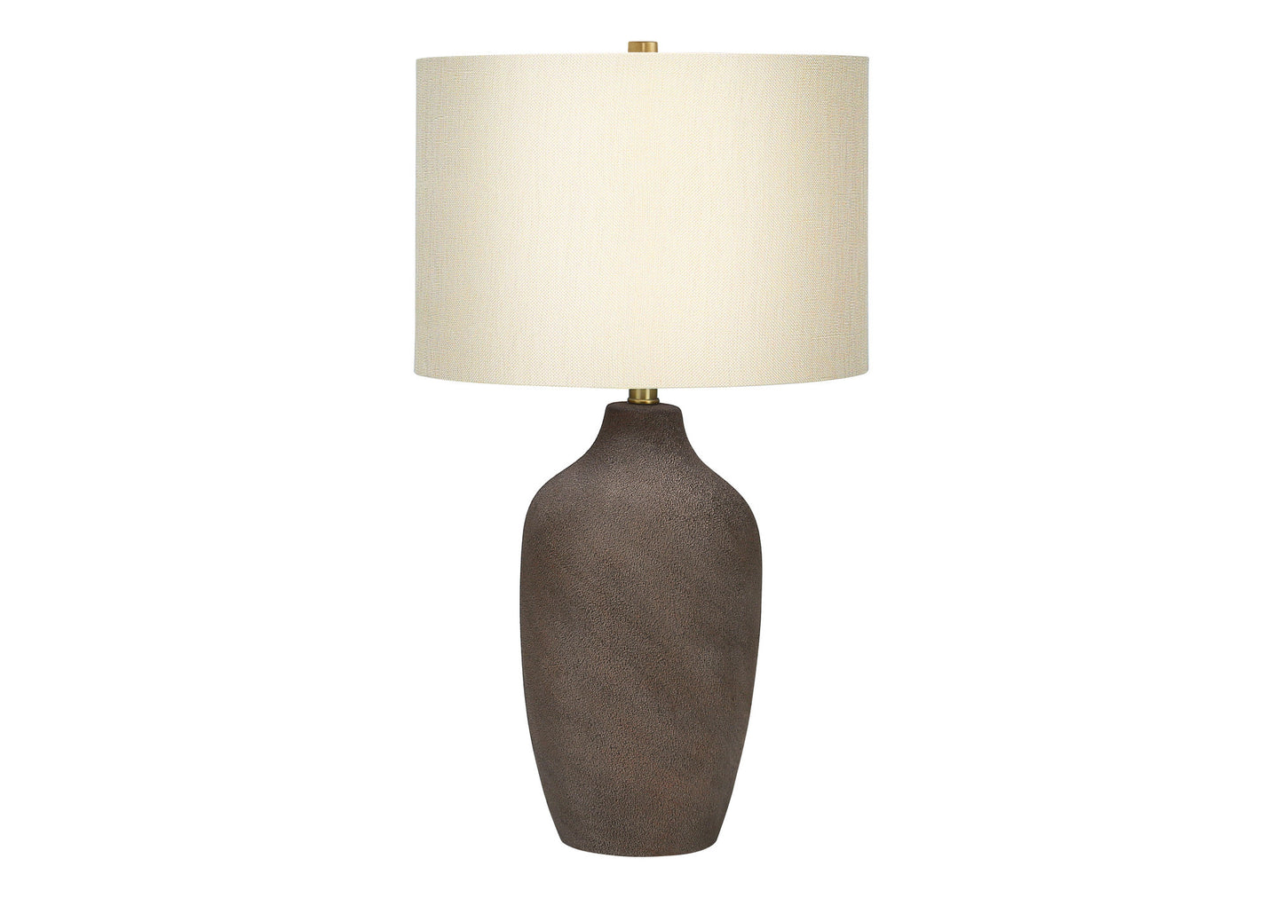 Gray Urn Table Lamp w/ Shade
