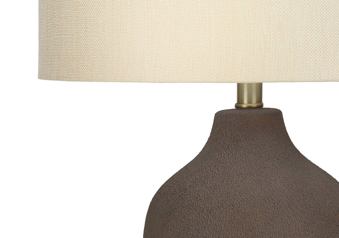 Gray Urn Table Lamp w/ Shade