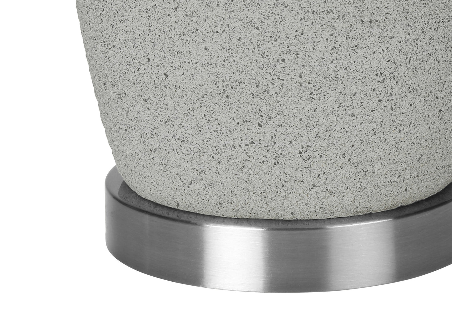 Gray & Silver Table Lamp w/ Shade