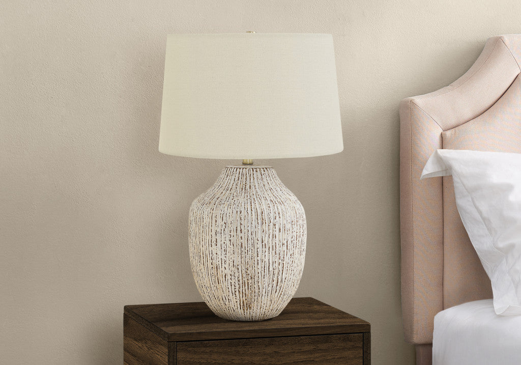 Cream Table Lamp w/ Shade