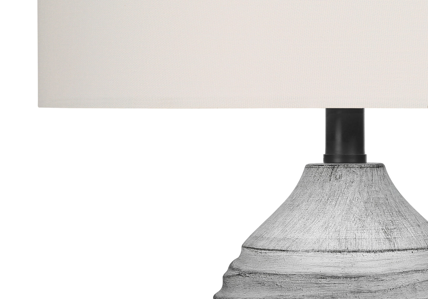 Gray Table Lamp w/ Shade