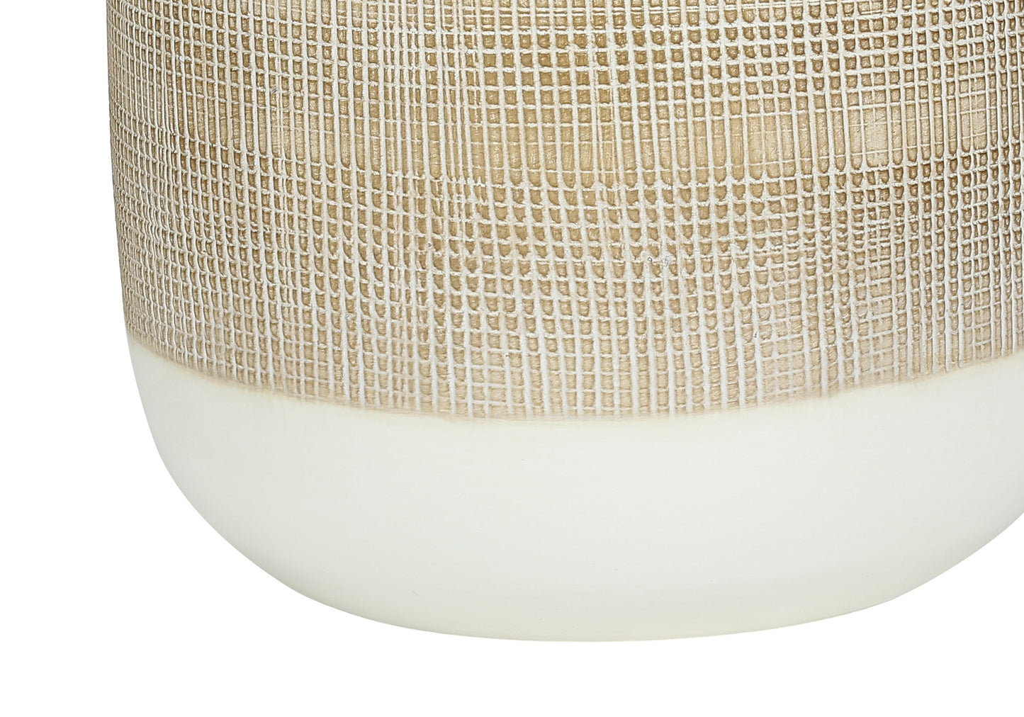 Brown & White Table Lamp w/ Shade