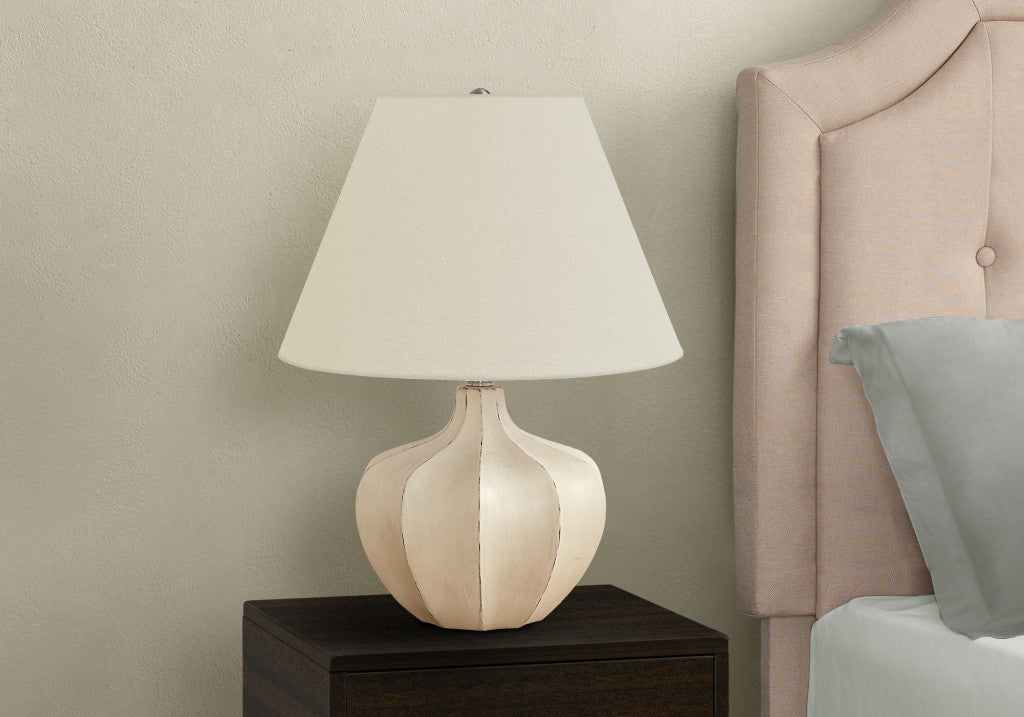 Cream Table Lamp w/ Shade