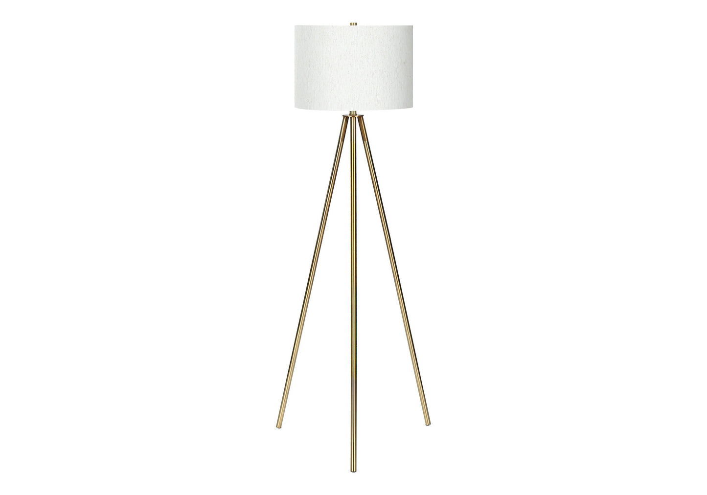 Matte Gold Floor Lamp w/ Shade