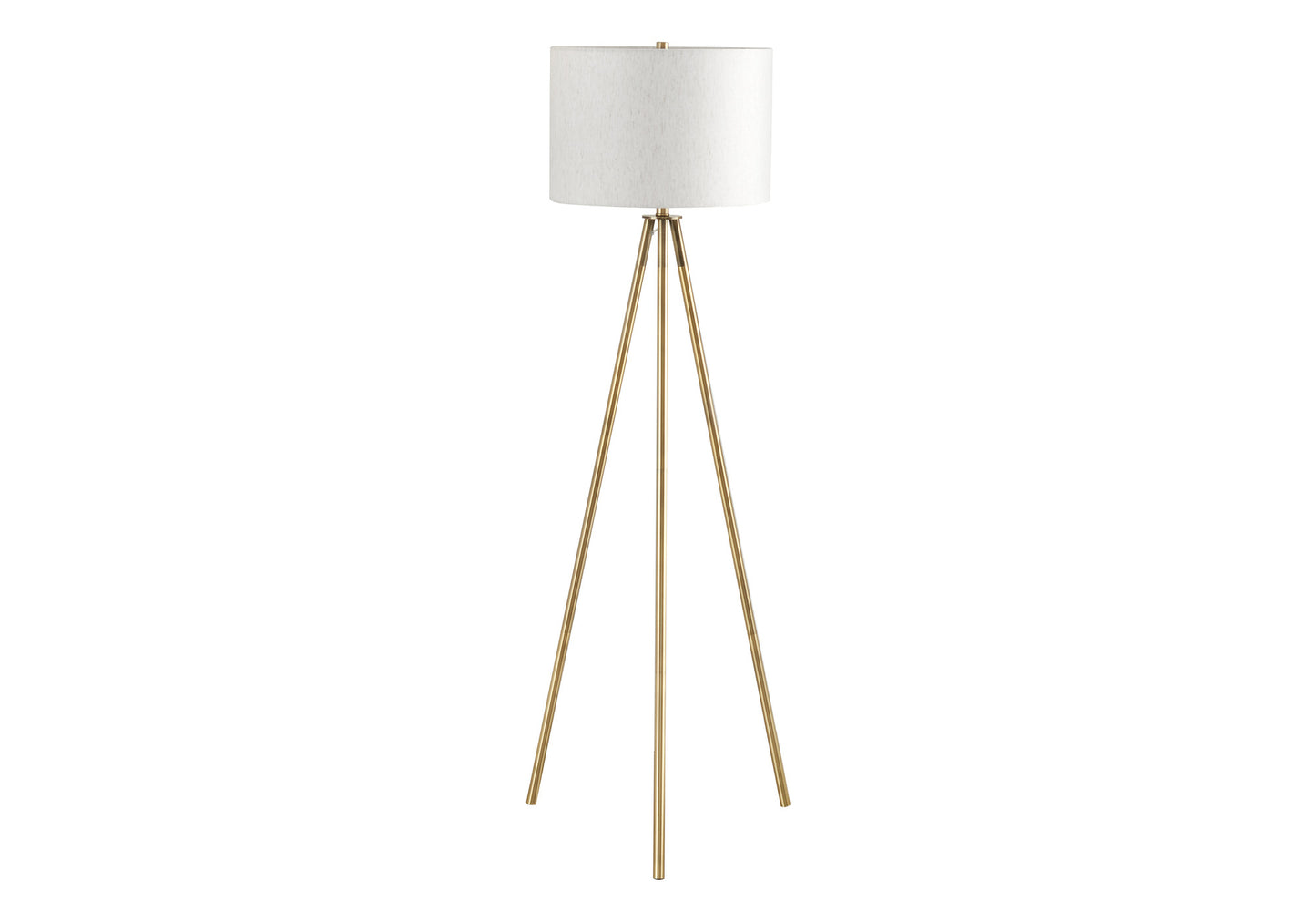 Matte Gold Floor Lamp w/ Shade
