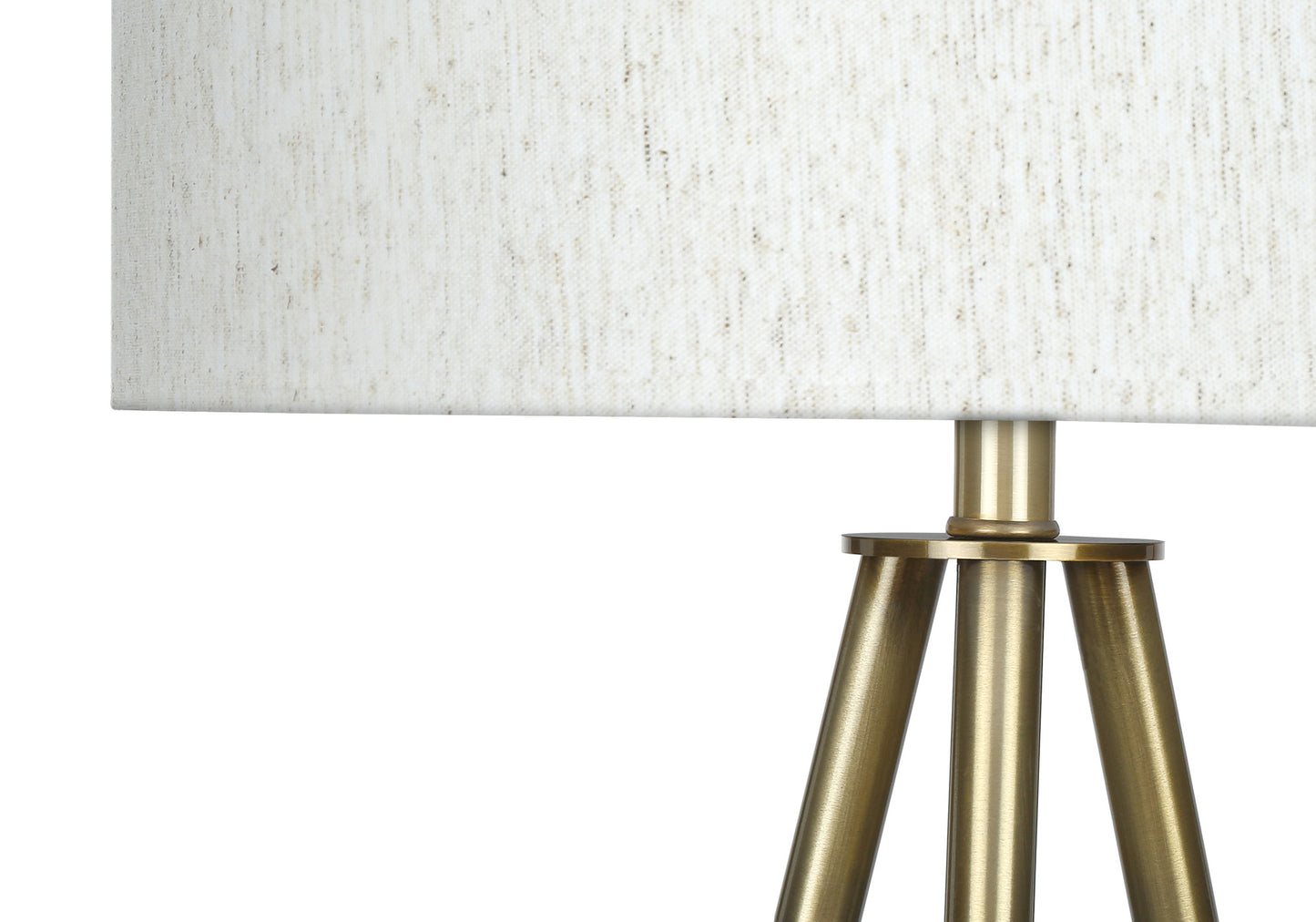 Matte Gold Floor Lamp w/ Shade