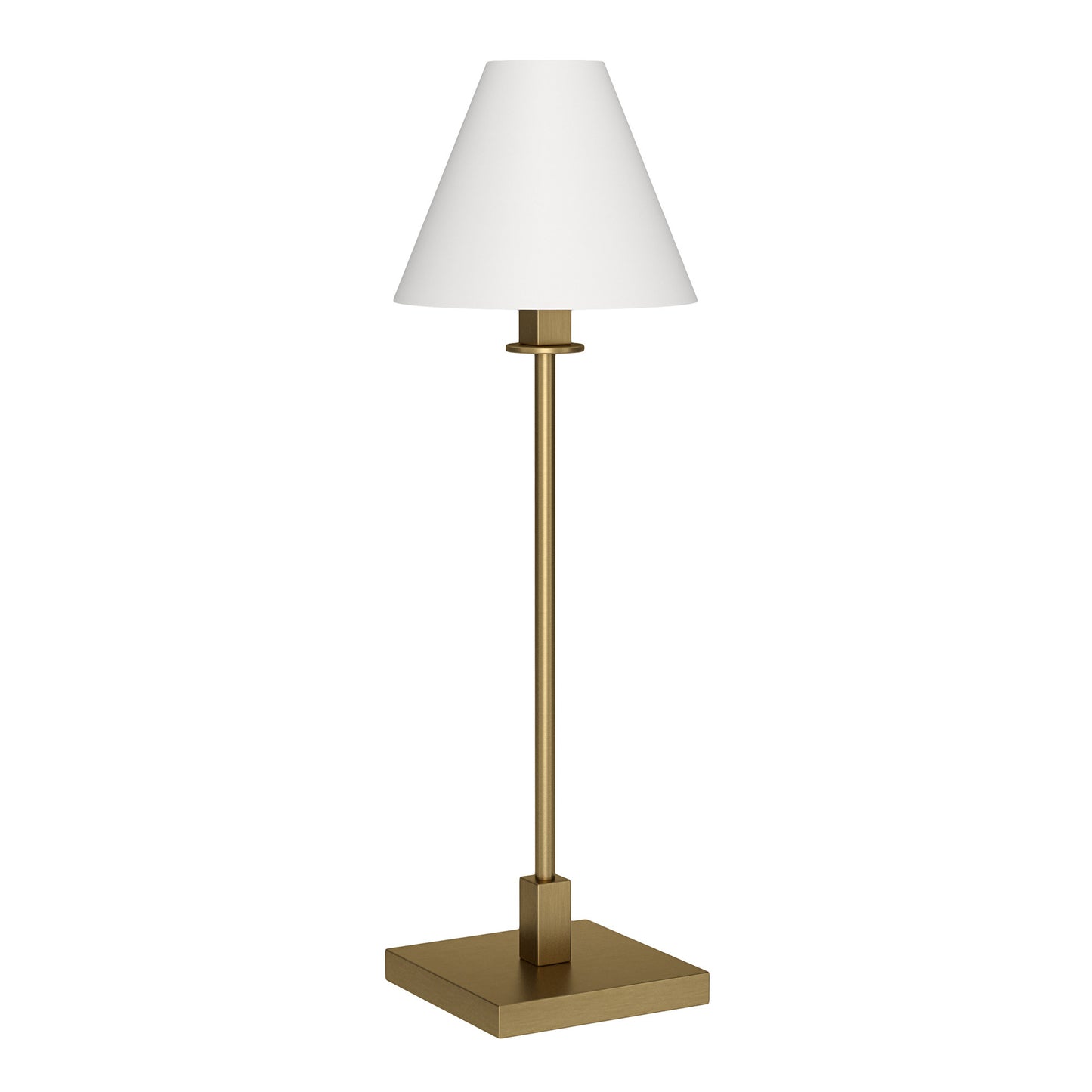 Brass Candlestick Table Lamp w/ Shade