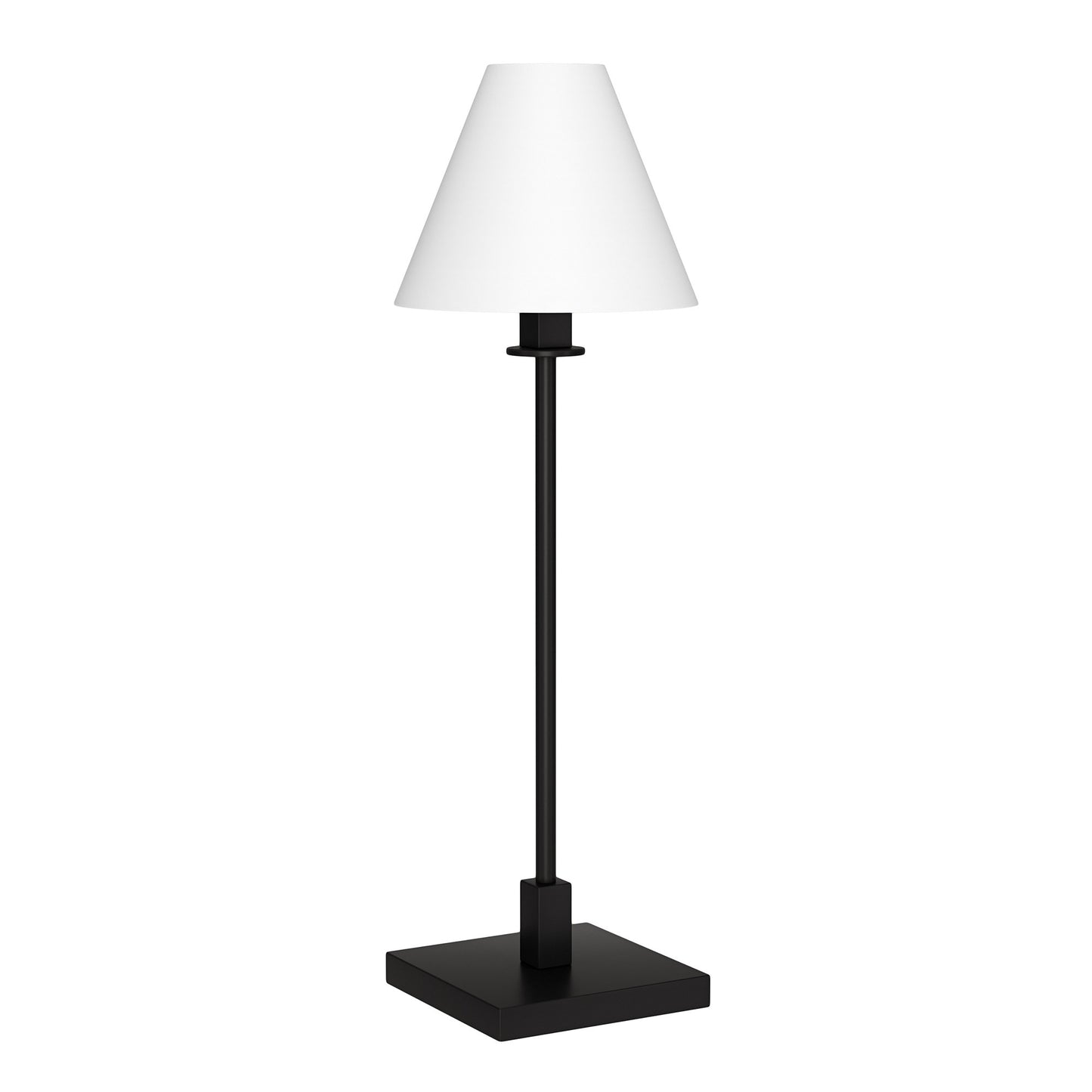 Black Candlestick Table Lamp w/ Shade