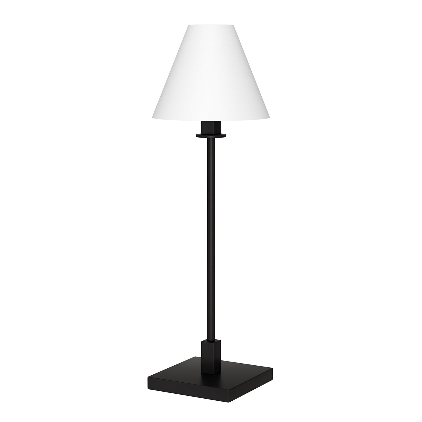 Black Candlestick Table Lamp w/ Shade
