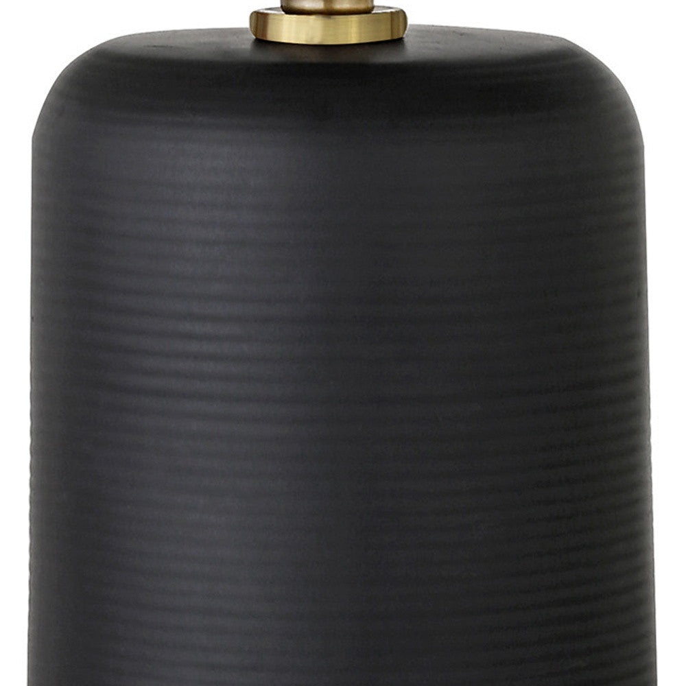 Black & Gold Table Lamp w/ Shade