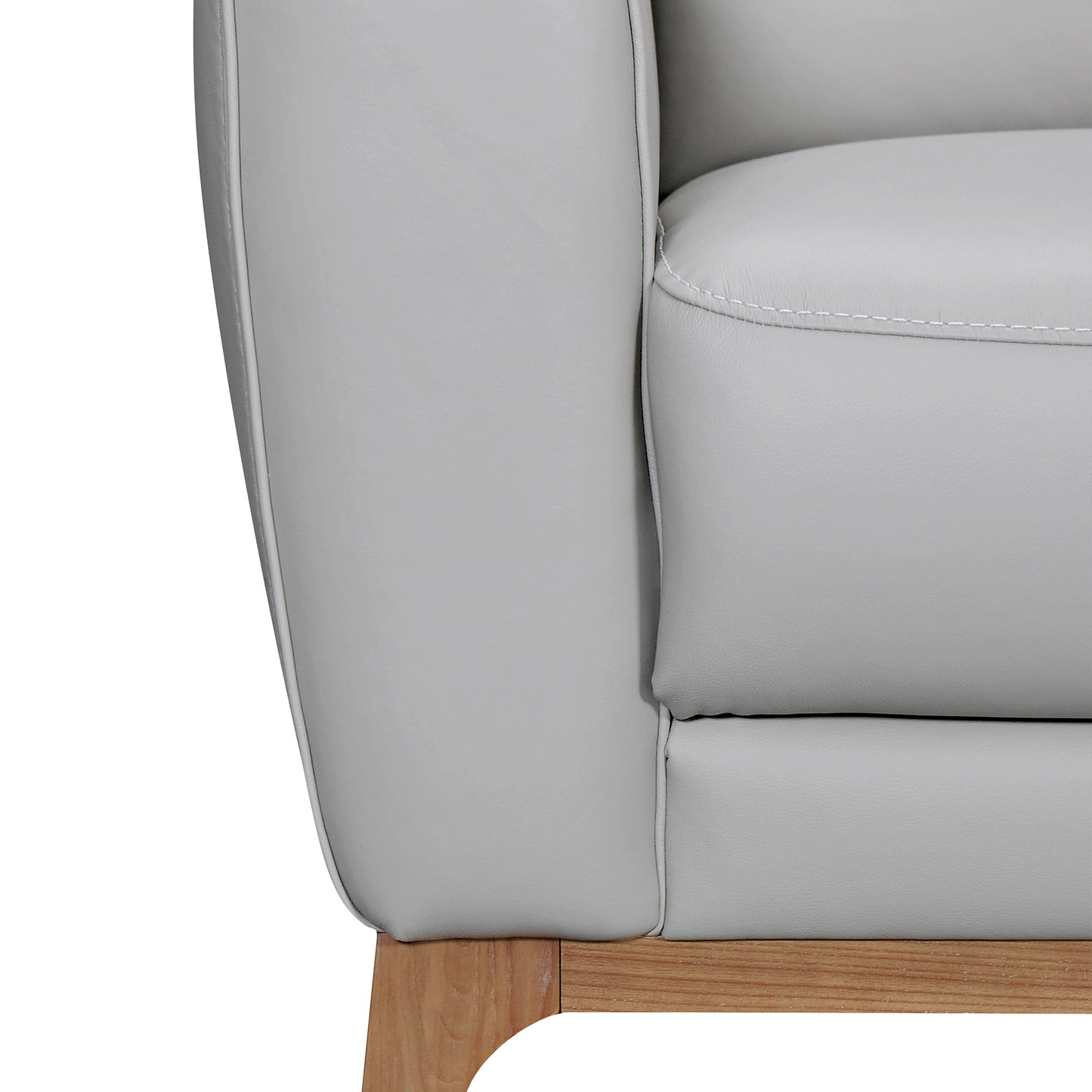 Gray Leather Sofa