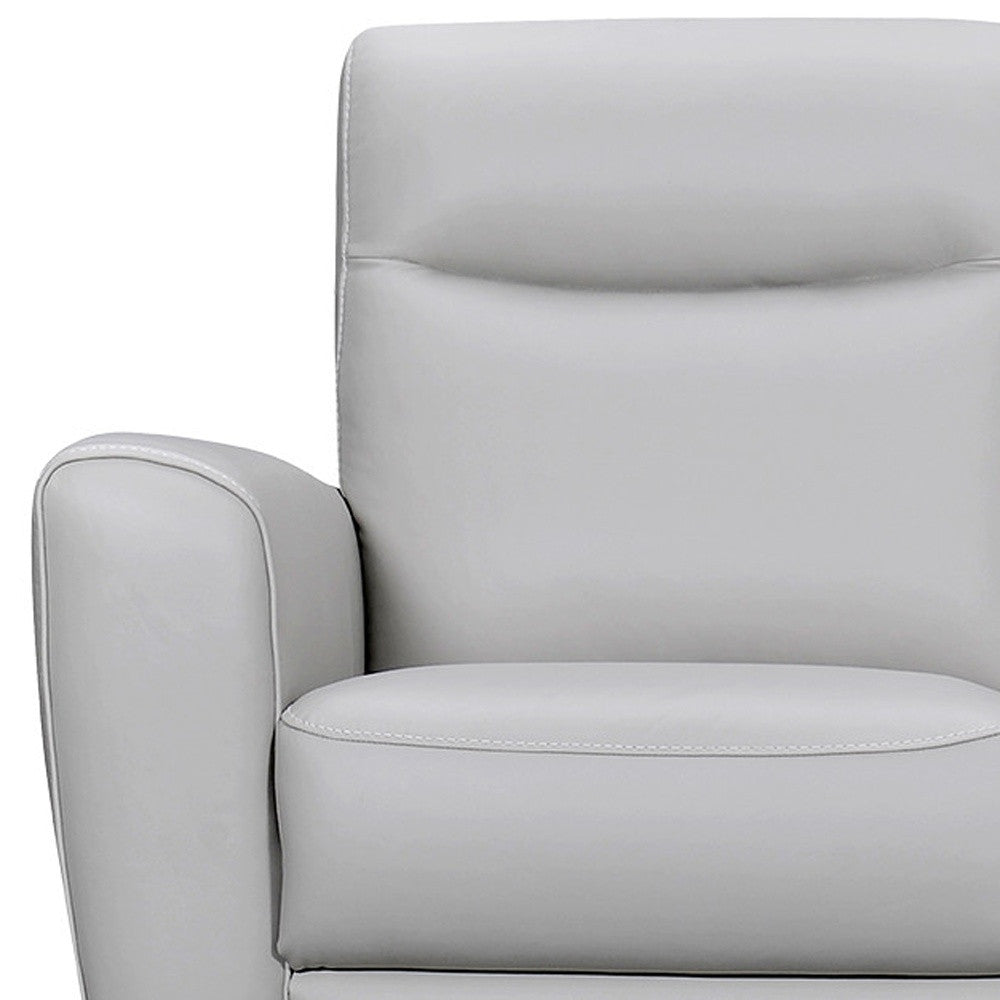 Gray Leather Sofa