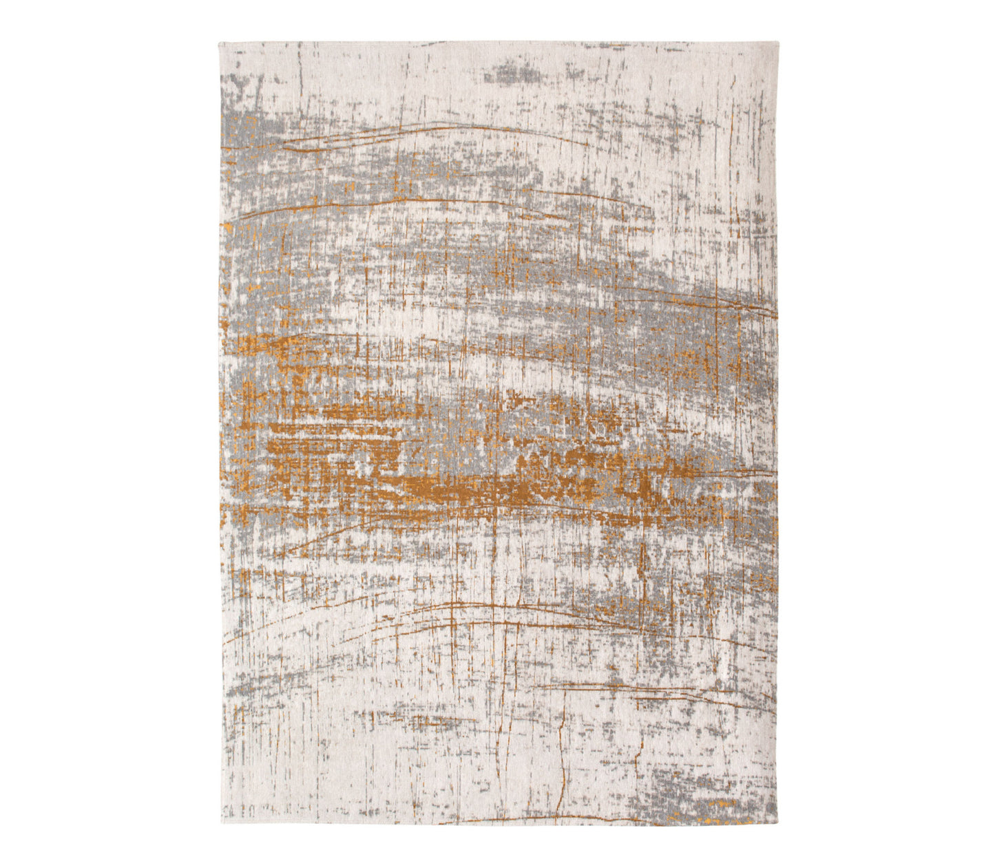 5 x 7 Gray & Gold Non Skid Rug