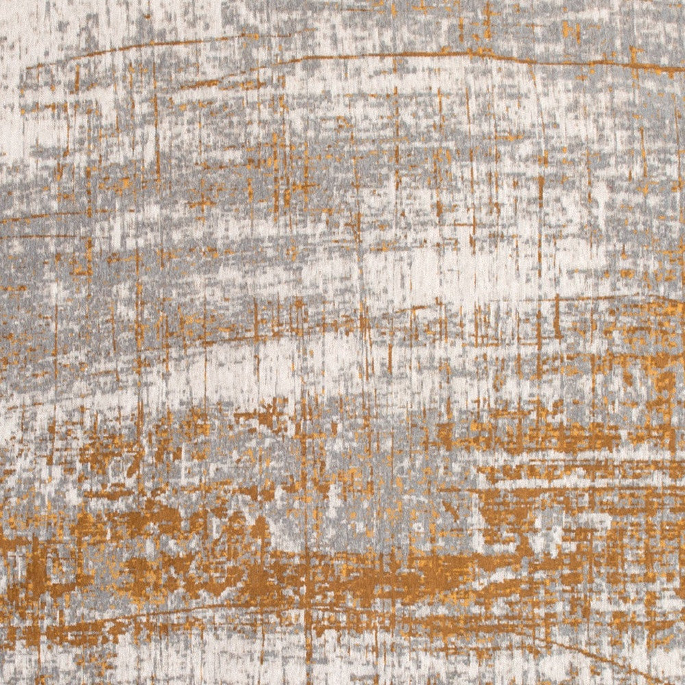 6 x 8 Gray & Gold Non Skid Rug