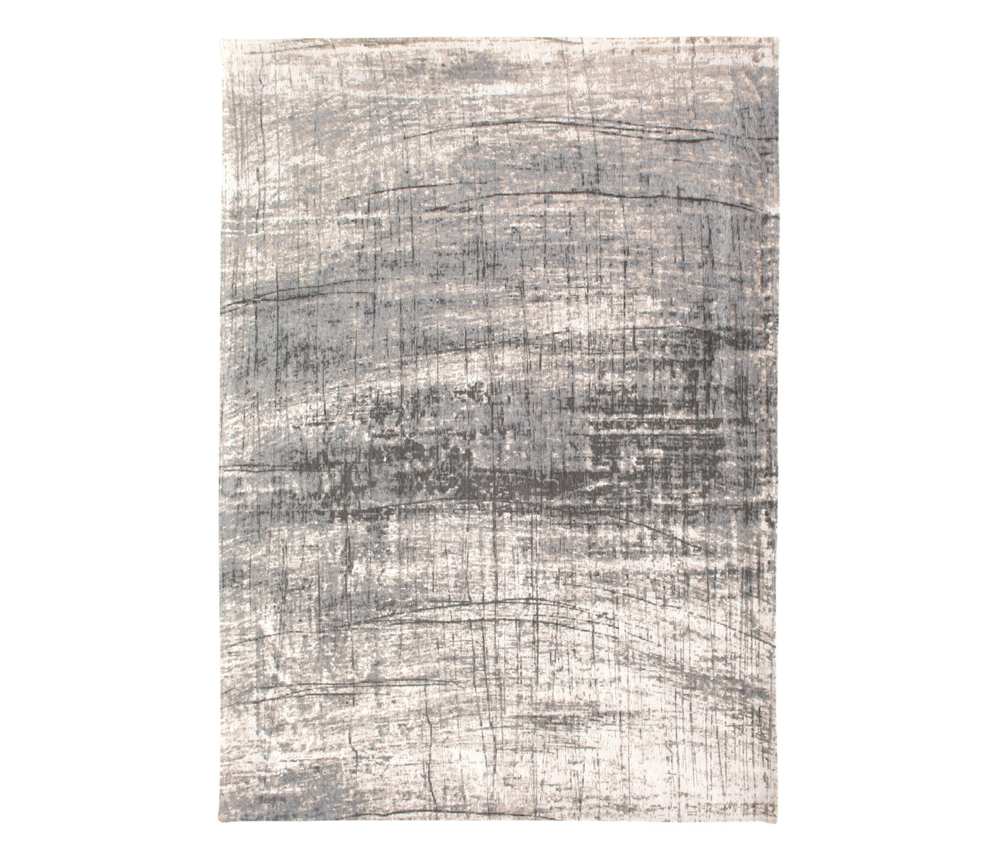 5 x 7 Gray & White Non Skid Rug