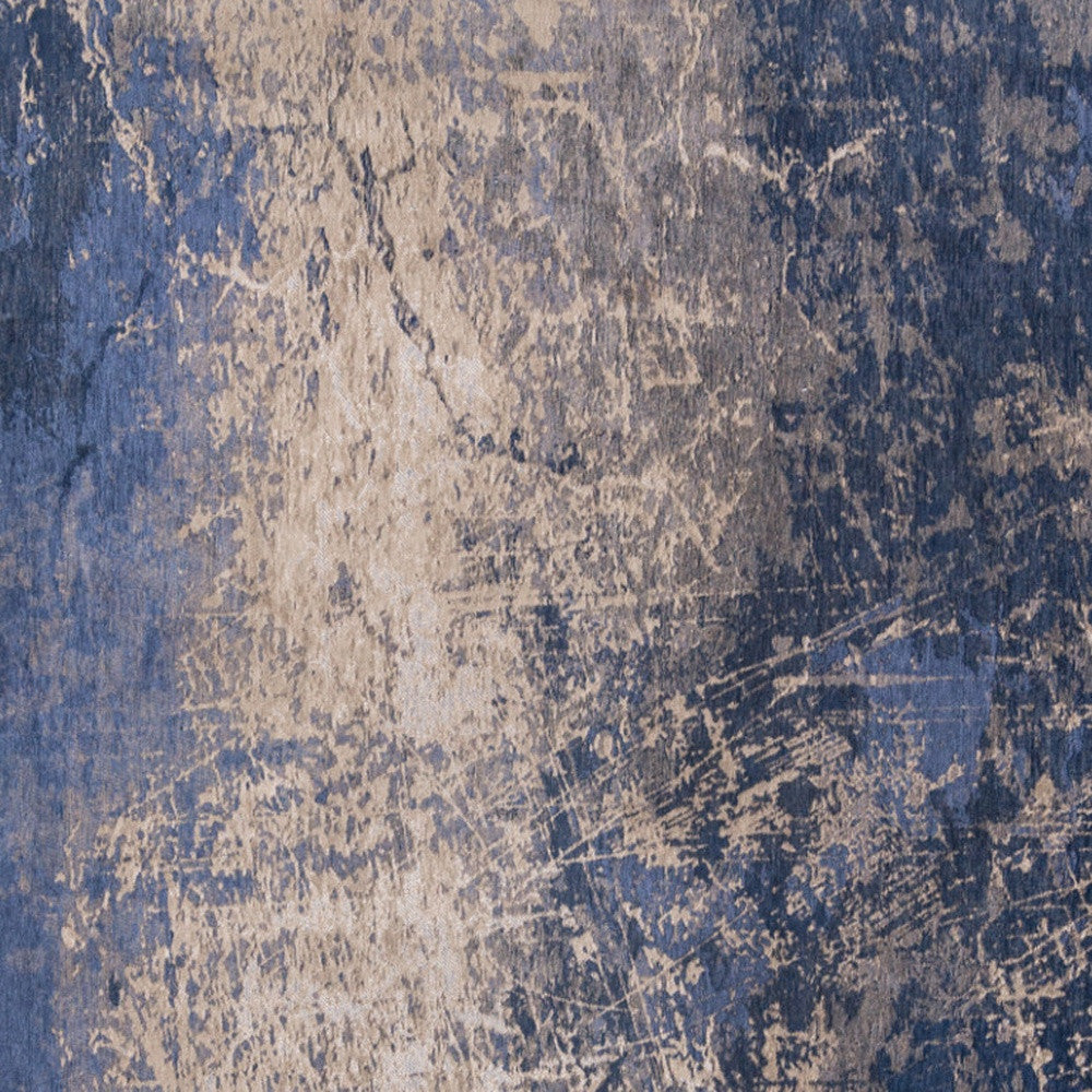 5 x 7 Blue & Gray Non Skid Rug