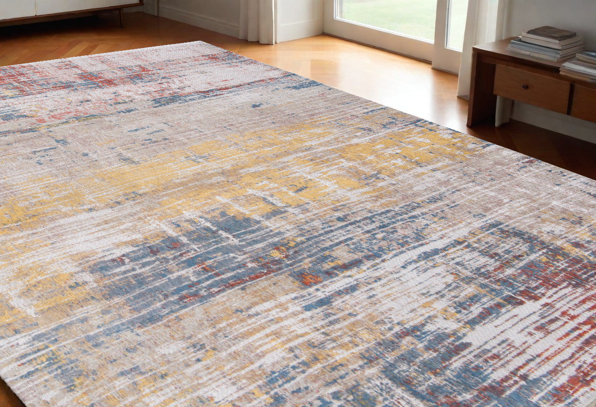 5 x 7 White Non Skid Rug