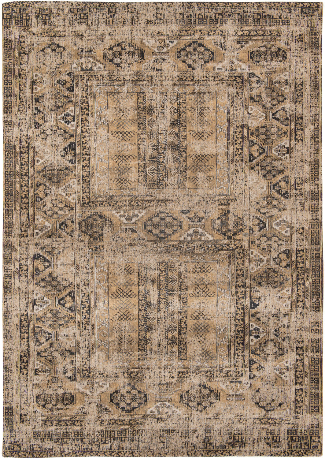 6 x 8 Brown Oriental Non Skid Rug