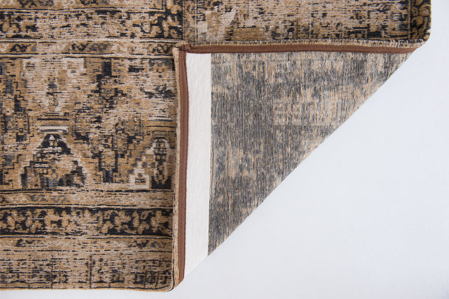 6 x 8 Brown Oriental Non Skid Rug