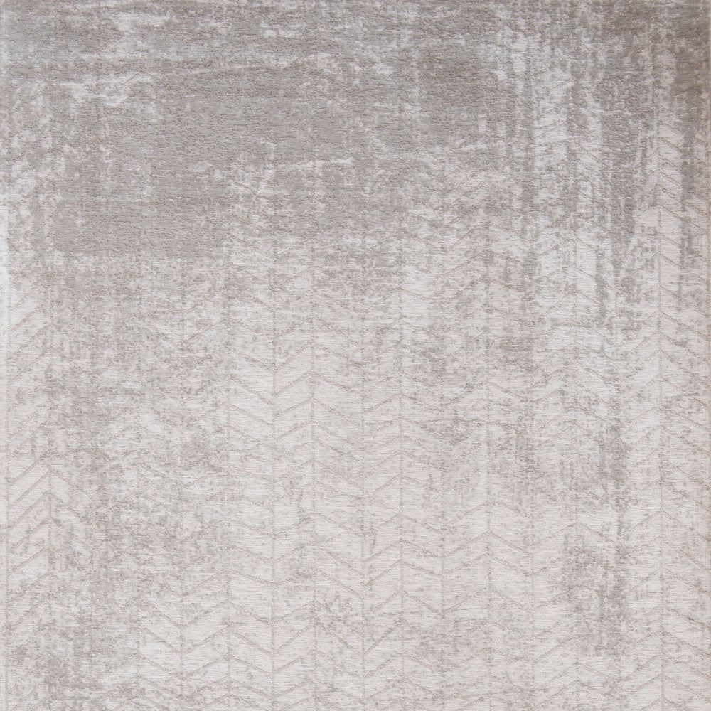 7 x 9 Gray & White Chevron Non Skid Rug