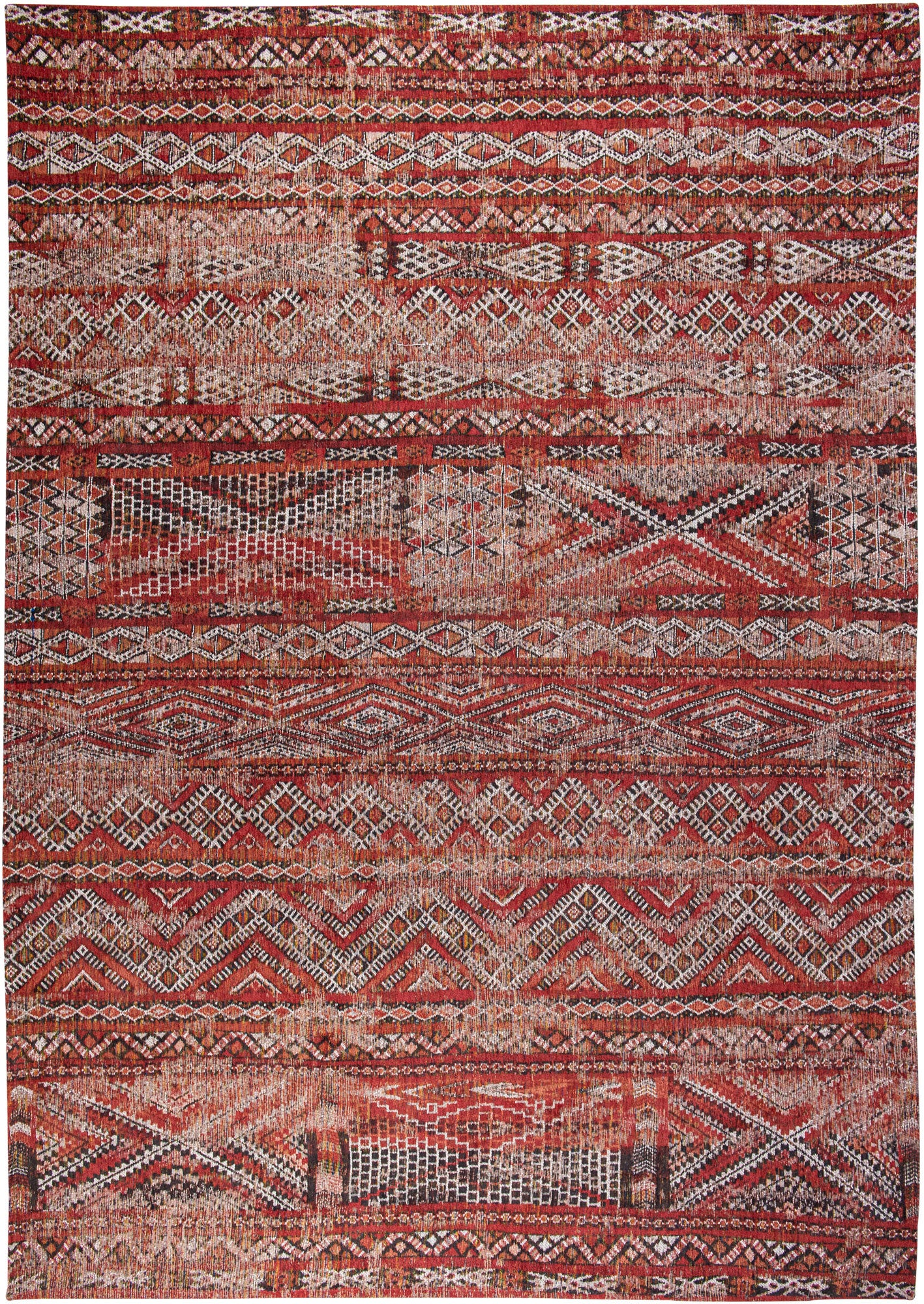 5 x 7 Red & Gray Oriental Non Skid Rug